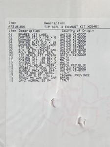 Thumbnail image of Edwards Tip Seal & Exhaust Kit (XDS46i) 1 EA 700005663.