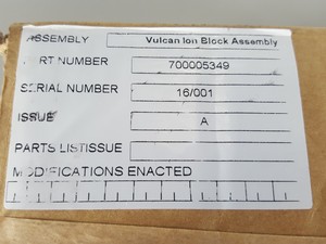 Thumbnail image of Waters 700005349 Vulcan ION Block Assembly Lab