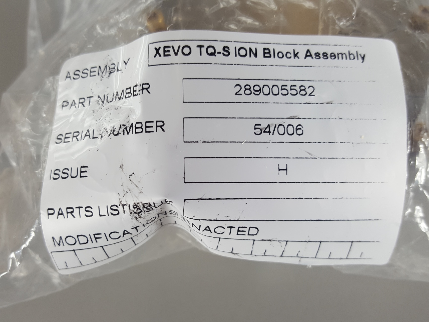 Image of Waters 700005349 Vulcan ION Block Assembly Lab