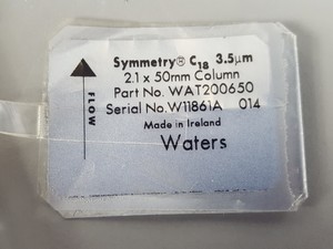 Thumbnail image of Waters Symmetry C18 3.5um 2.1 x 50mm HPLC Chromatography Column Lab