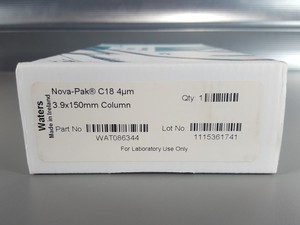 Thumbnail image of Waters Nova-Pak C18 4um 3.9 x 150mm HPLC Chromatography Column WAT086344 Lab