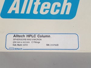 Thumbnail image of Alltech Spherisorb NH2 5 Micron 250 mm x 4.6mm HPLC Column 8372 Lab