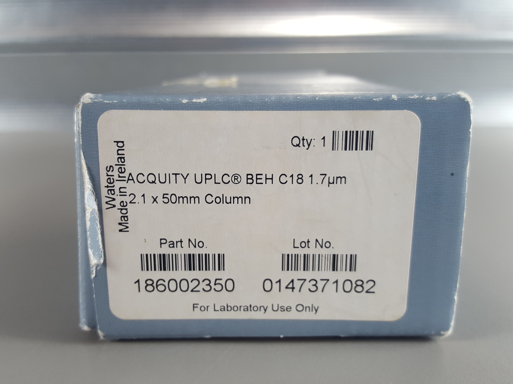 Image of Waters XBridge BEH C18 3.5um 3.0 x 150mm HPLC Column Lab 186002350