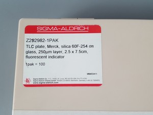 Thumbnail image of Sigma-Aldrich Z292982-1PAK TLC Plate 250um layer, 2.5 x 7.5cm Lab