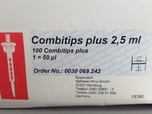 Thumbnail image of Box of Eppendorf Combitips Plus 2,5ml (83 Pcs) Lab