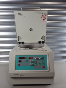 Thumbnail image of Hermle LaborTechnik Z 323 Centrifuge + 220.72 V04 5000rpm Bucket Rotor 15mL Lab