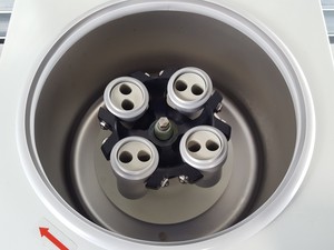Thumbnail image of Hermle LaborTechnik Z 323 Centrifuge + 220.72 V04 5000rpm Bucket Rotor 15mL Lab