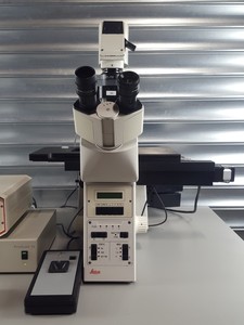 Thumbnail image of Leica DM IRE2 Inverted Fluorescence Microscope + Prior Proscan II, CTR MIC Lab