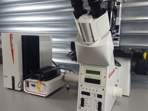 Thumbnail image of Leica DM IRE2 Inverted Confocal Motorised Microscope System Lab