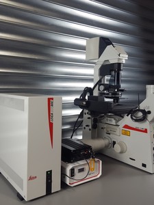 Thumbnail image of Leica DM IRE2 Inverted Confocal Motorised Microscope System Lab
