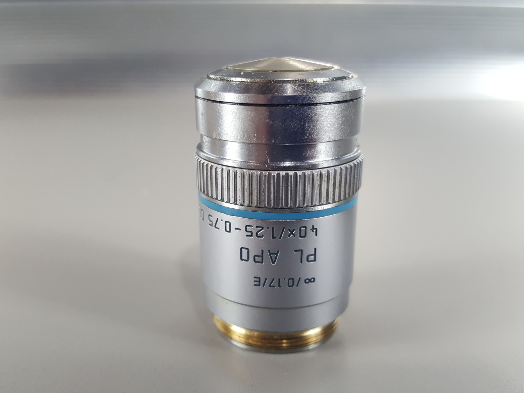 Image of Leica Germany 506105. ∞/0.17/E PL APO 40X/1.25-0.75 OIL Objective Faulty