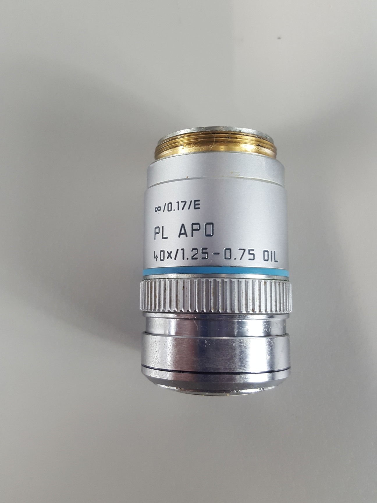 Image of Leica Germany 506105. ∞/0.17/E PL APO 40X/1.25-0.75 OIL Objective Faulty