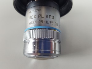 Thumbnail image of Leica 506179 HCX PL APO 40X/1.25-0.75 OIL CS Microscope Objective