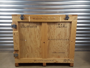 Thumbnail image of Large Wooden Shipping Export Crate 109cm L x 73.5cm W x 87cm D