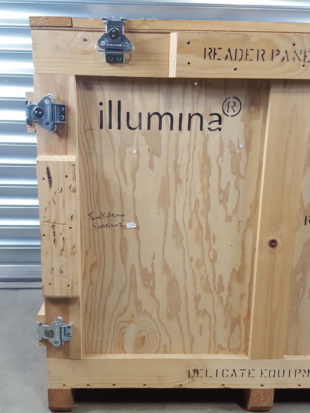 Image of Large Wooden Shipping Export Crate 109cm L x 73.5cm W x 87cm D