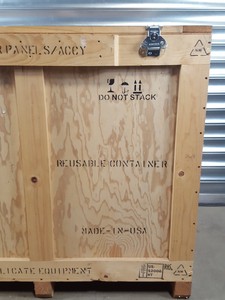 Thumbnail image of Large Wooden Shipping Export Crate 109cm L x 73.5cm W x 87cm D