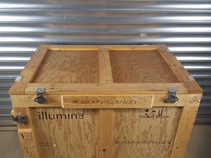 Thumbnail image of Large Wooden Shipping Export Crate 109cm L x 73.5cm W x 87cm D