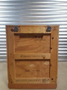Thumbnail image of Large Wooden Shipping Export Crate 109cm L x 73.5cm W x 87cm D