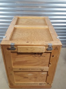 Thumbnail image of Large Wooden Shipping Export Crate 109cm L x 73.5cm W x 87cm D