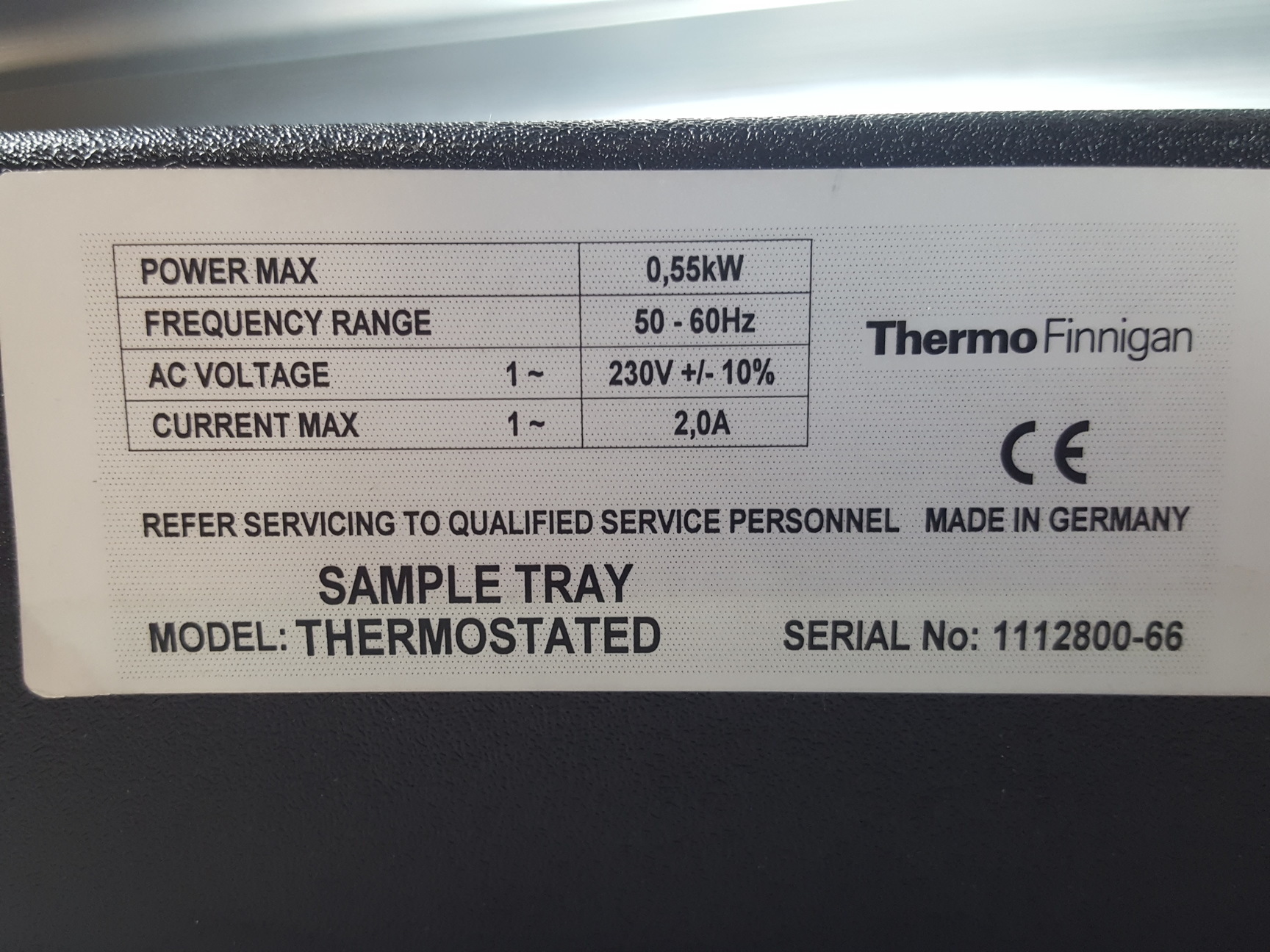 Image of Thermo Finnigan Trace GC Ultra, Delta Plus XP, Combustion 3, Lab