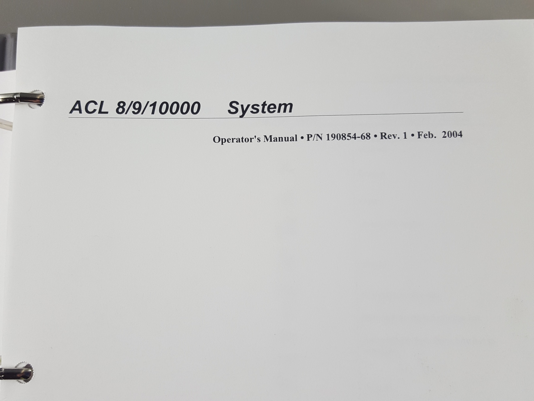 Image of Instrumentation Laboratory ACL 9000 Coagulation Analyser + Software Lab