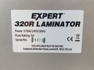 Thumbnail image of Expert 320R Heavy Duty Thermal Laminator Spares or Repair