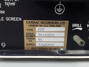 Thumbnail image of Cardiac Recorders Ltd Cardiorater CR7 Lab
