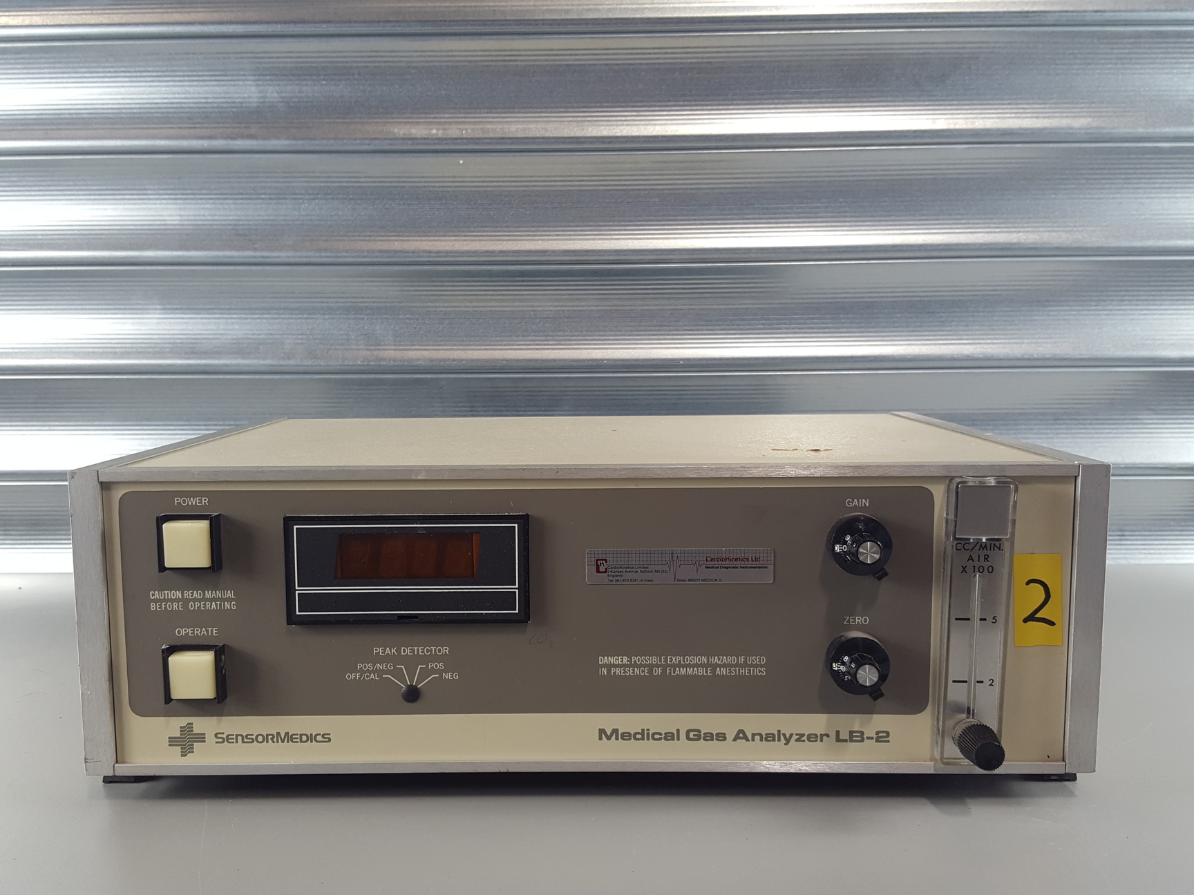 Image of Beckman Medical Gas Analyzer Analyser LB-2 System. Model 240M Sensormedics Lab
