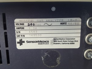 Thumbnail image of Beckman Medical Gas Analyzer Analyser LB-2 System. Model 240M Sensormedics Lab