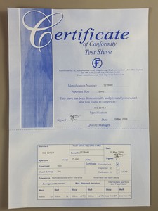 Thumbnail image of Fisherbrand Type HS70 Laboratory Test Sieve 200mm Dia x 75um. FB50471.