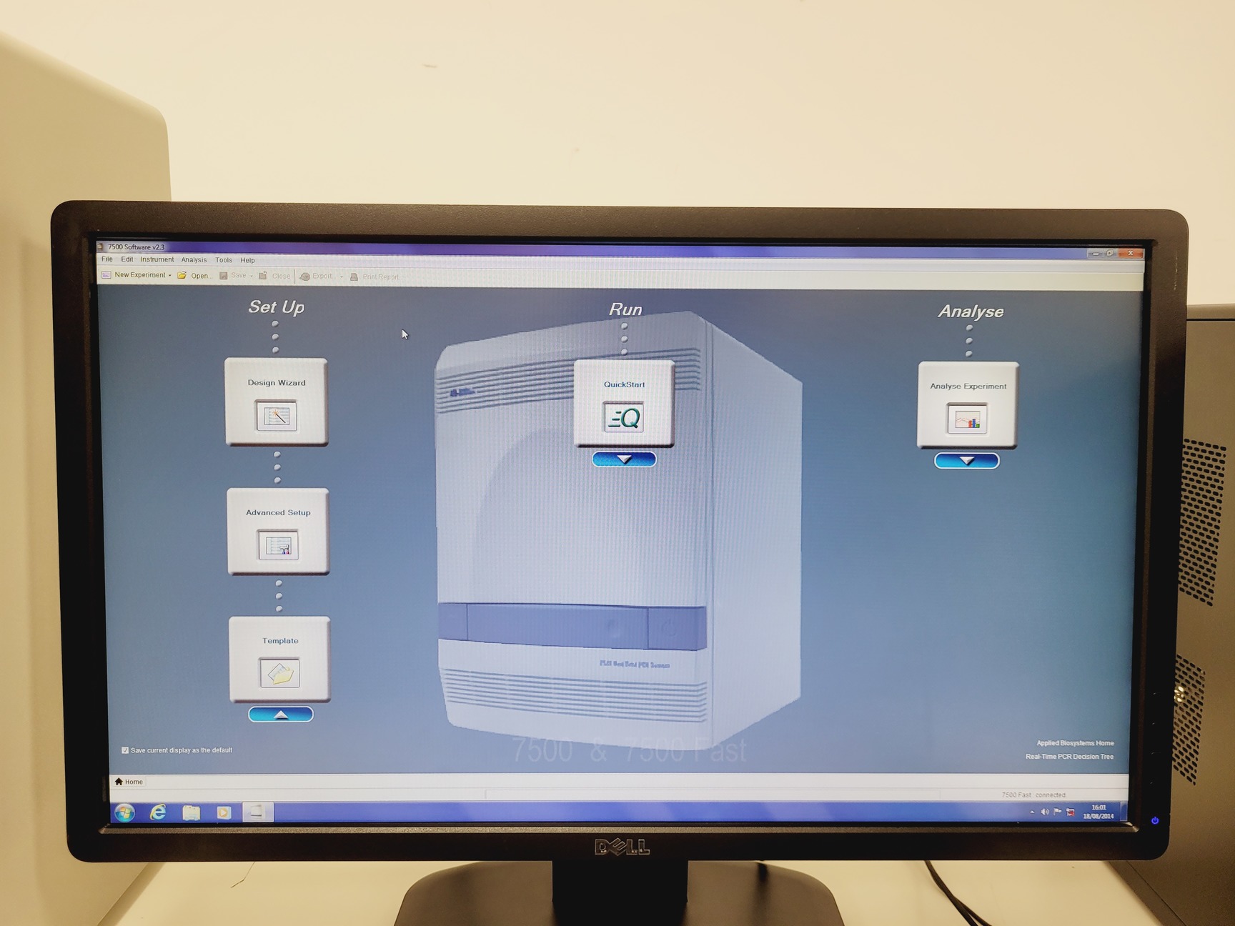 Image of Applied Biosystems AB 7500 Fast Real-Time PCR System with Dell PC & Software Lab