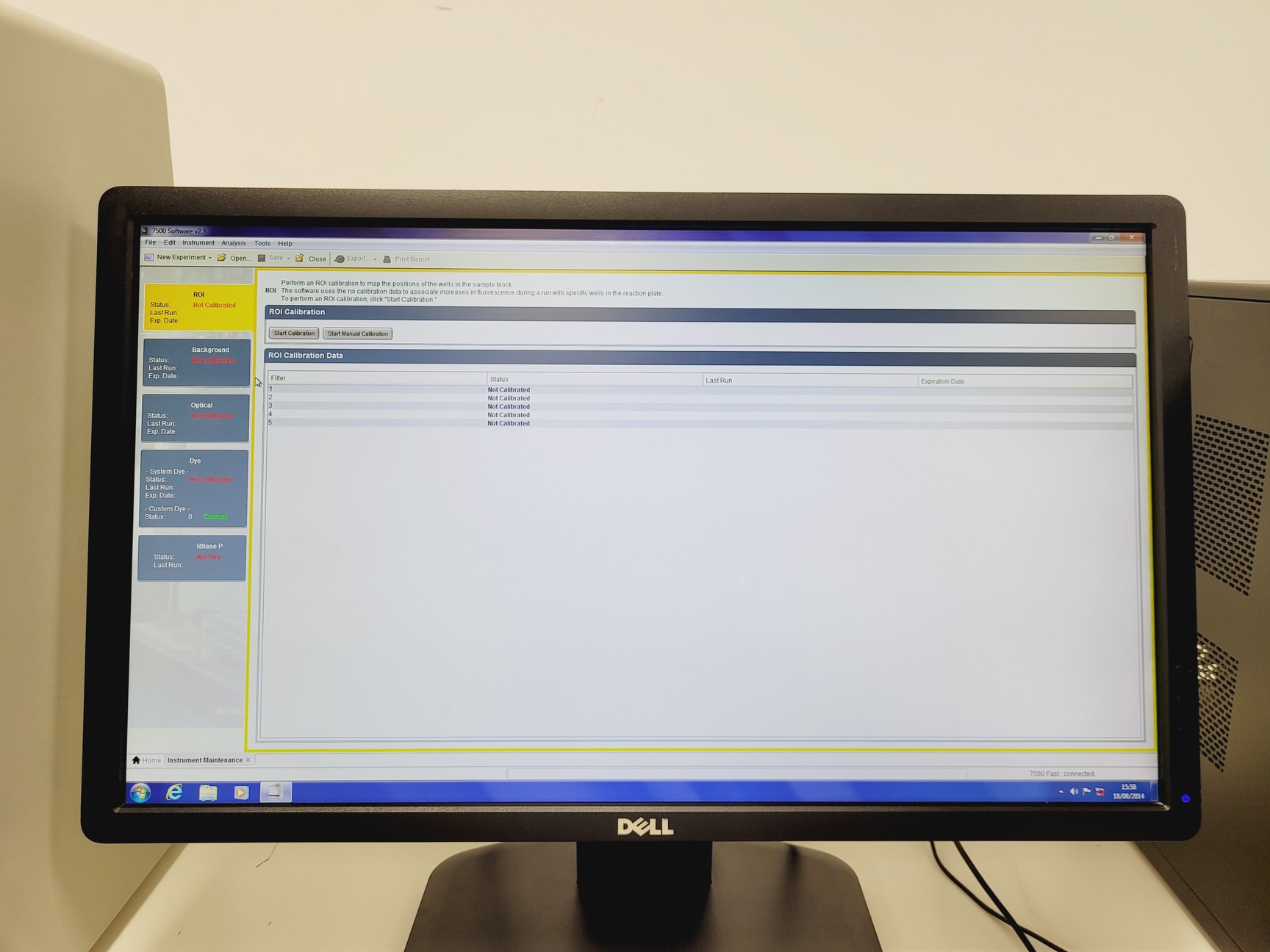 Image of Applied Biosystems AB 7500 Fast Real-Time PCR System with Dell PC & Software Lab