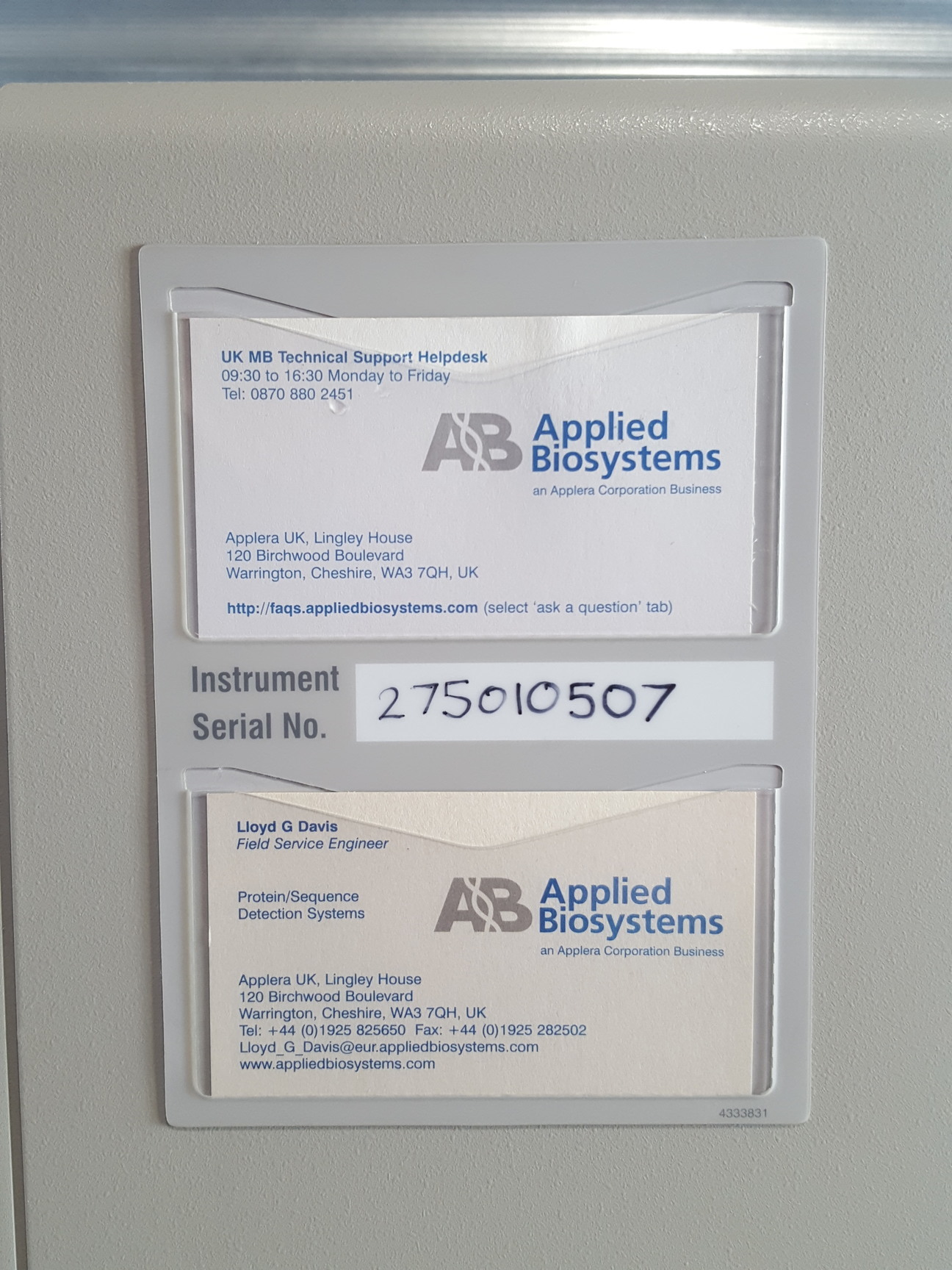 Image of Applied Biosystems AB 7500 Fast Real-Time PCR System with Dell PC & Software Lab