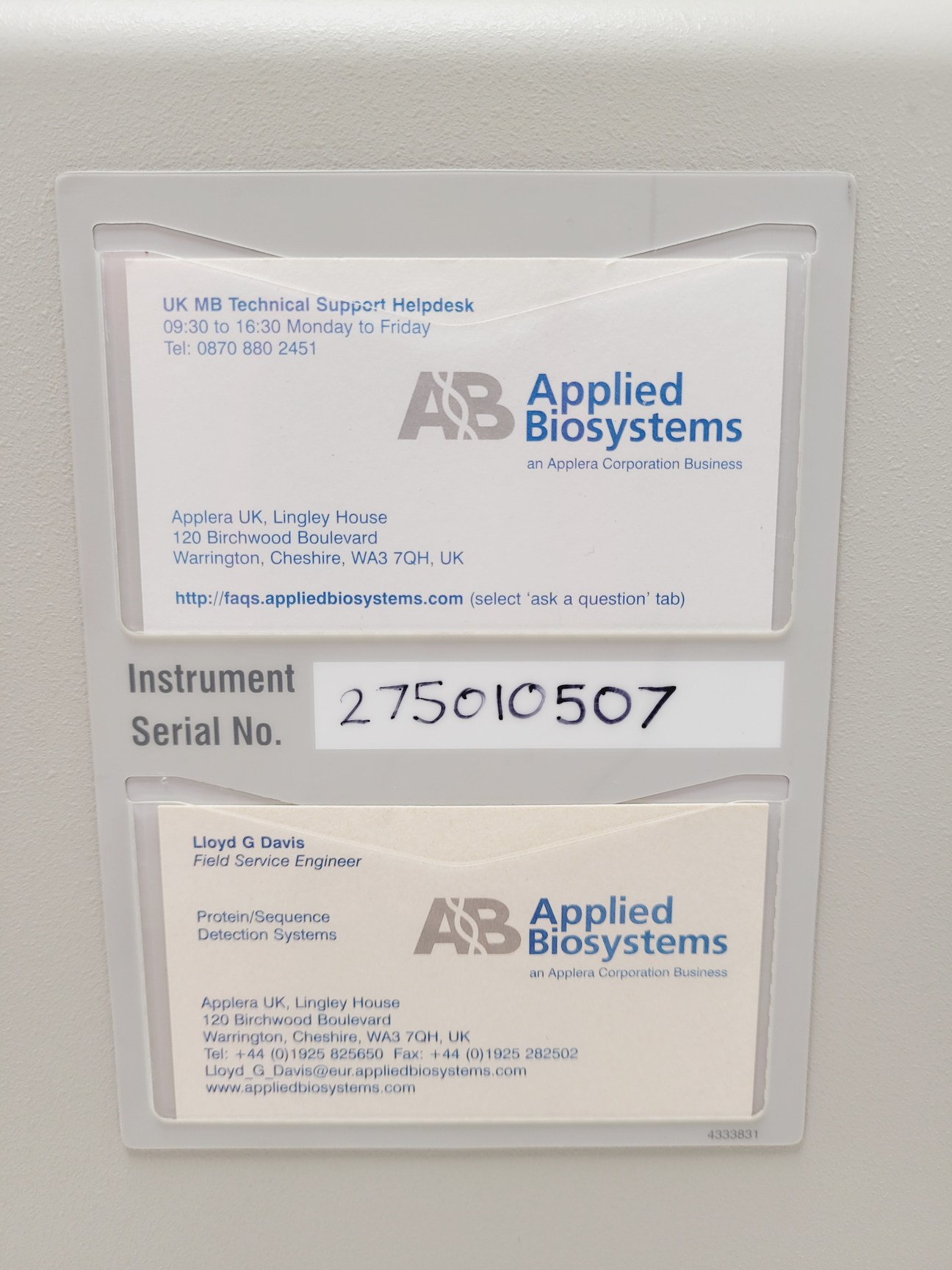 Image of Applied Biosystems AB 7500 Fast Real-Time PCR System with Dell PC & Software Lab