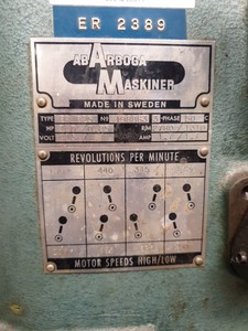Thumbnail image of AB Arboga Maskiner Type E825 Pillar Drilling Machine 2780-1310rpm 3-Phase