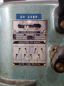 Thumbnail image of AB Arboga Maskiner Type E825 Pillar Drilling Machine 2780-1310rpm 3-Phase