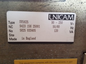 Thumbnail image of UNICAM 8625 UV/VIS Spectrometer Lab PU 8625 Spec