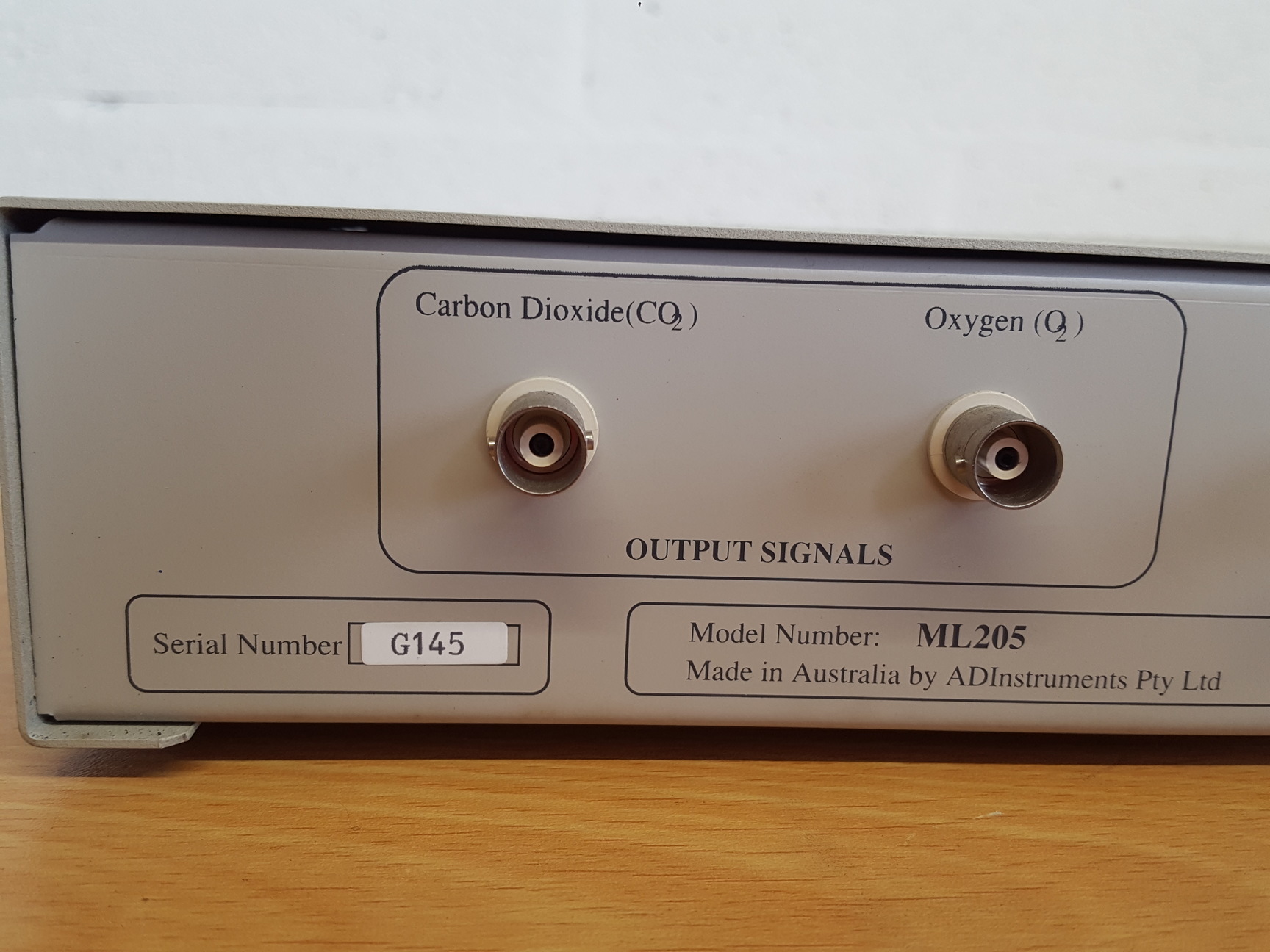 Image of AD Instruments Gas Analyser ML205 Lab