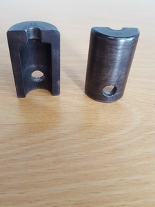 Thumbnail image of Set of 8 Tensile Chucks and 5 Rules - Imperial Measurements 11-17
