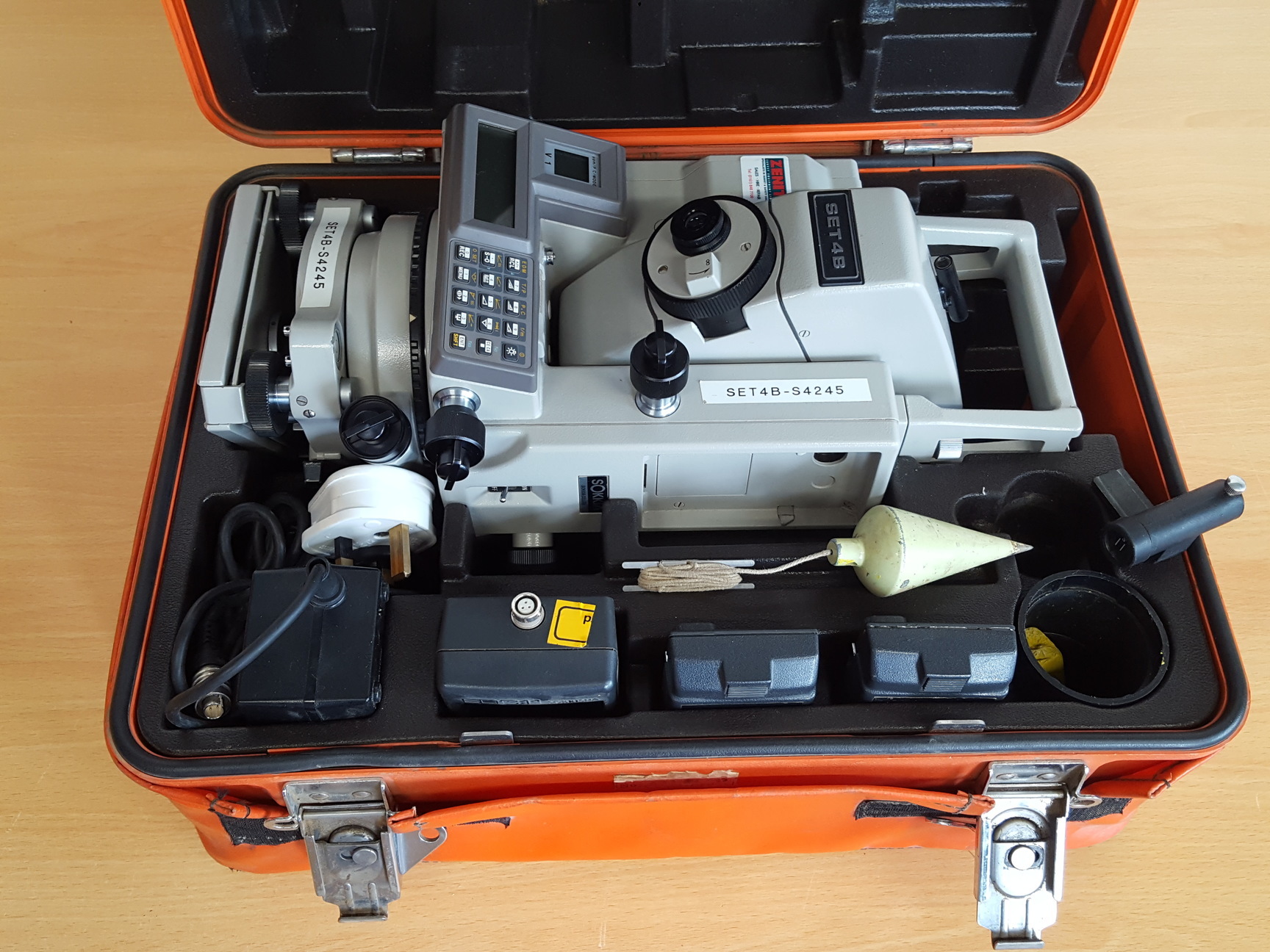 Image of Sokkia/Sokkisha Set 4B Digital Total Station With Tripod for Surveying Lab