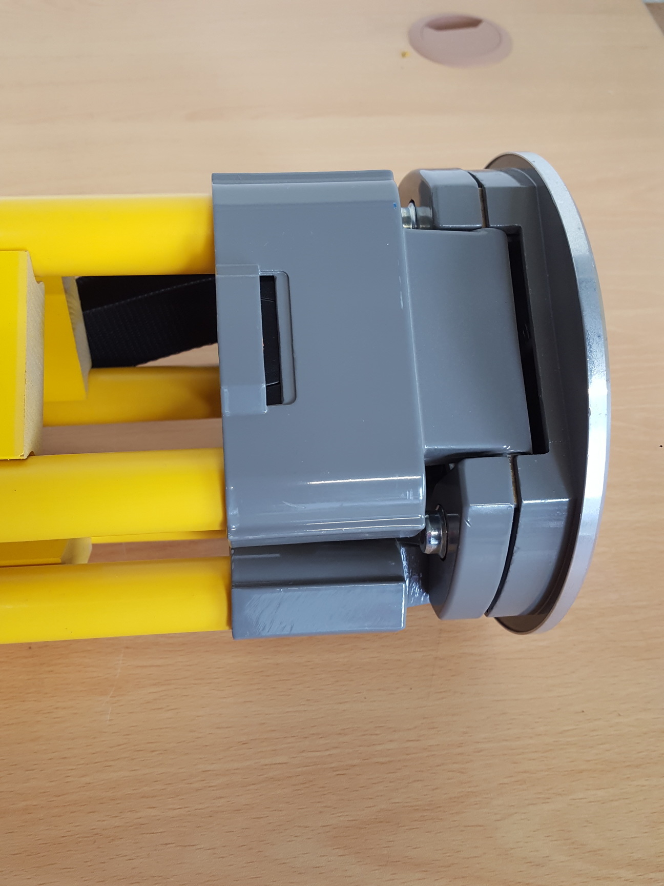 Image of Topcon Heavy Duty Fibre Glass Surveyor's Tripod Yellow 110-178cm Height Range