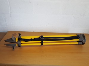 Thumbnail image of Topcon Heavy Duty Fibre Glass Surveyor's Tripod Yellow 110-178cm Height Range