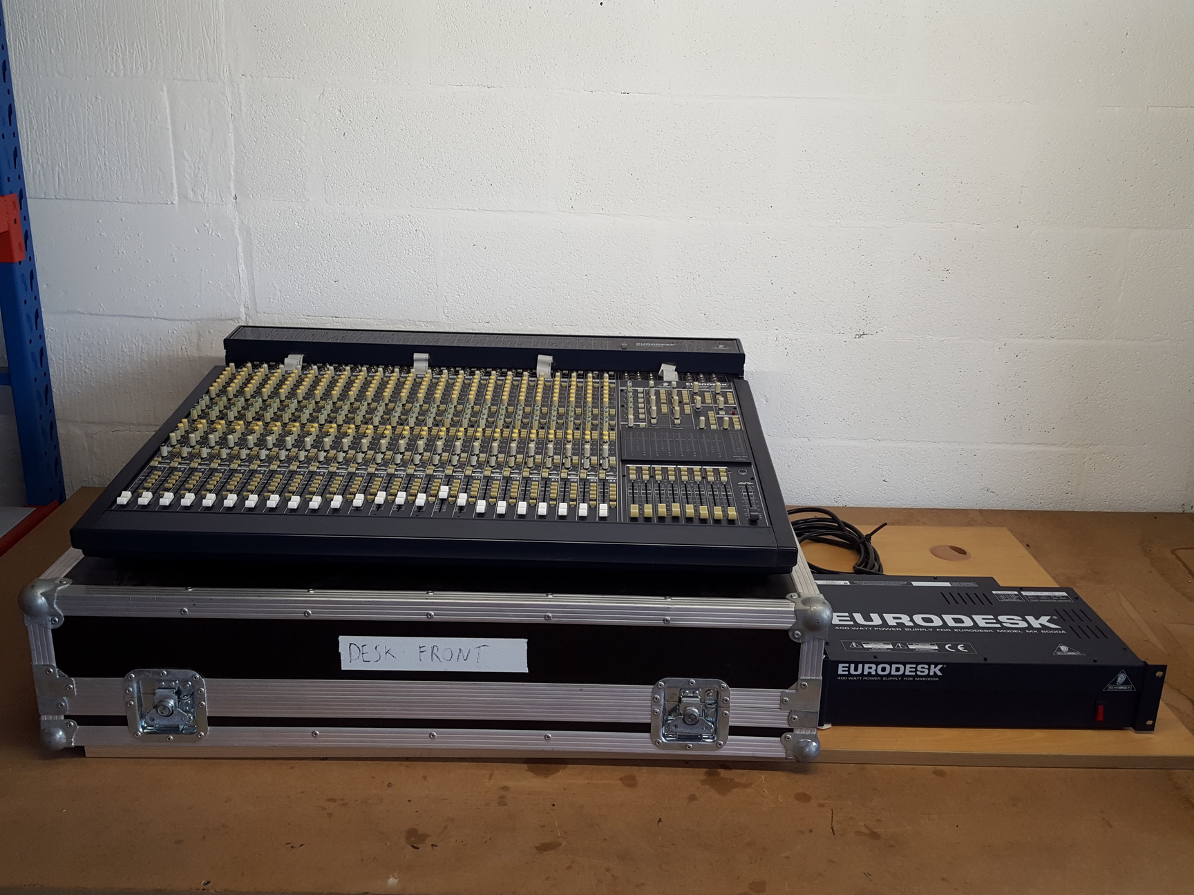Image of Behringer Eurodesk MX8000A 24 Channel Mixing Desk + Power Supply & Case