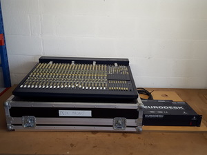 Thumbnail image of Behringer Eurodesk MX8000A 24 Channel Mixing Desk + Power Supply & Case