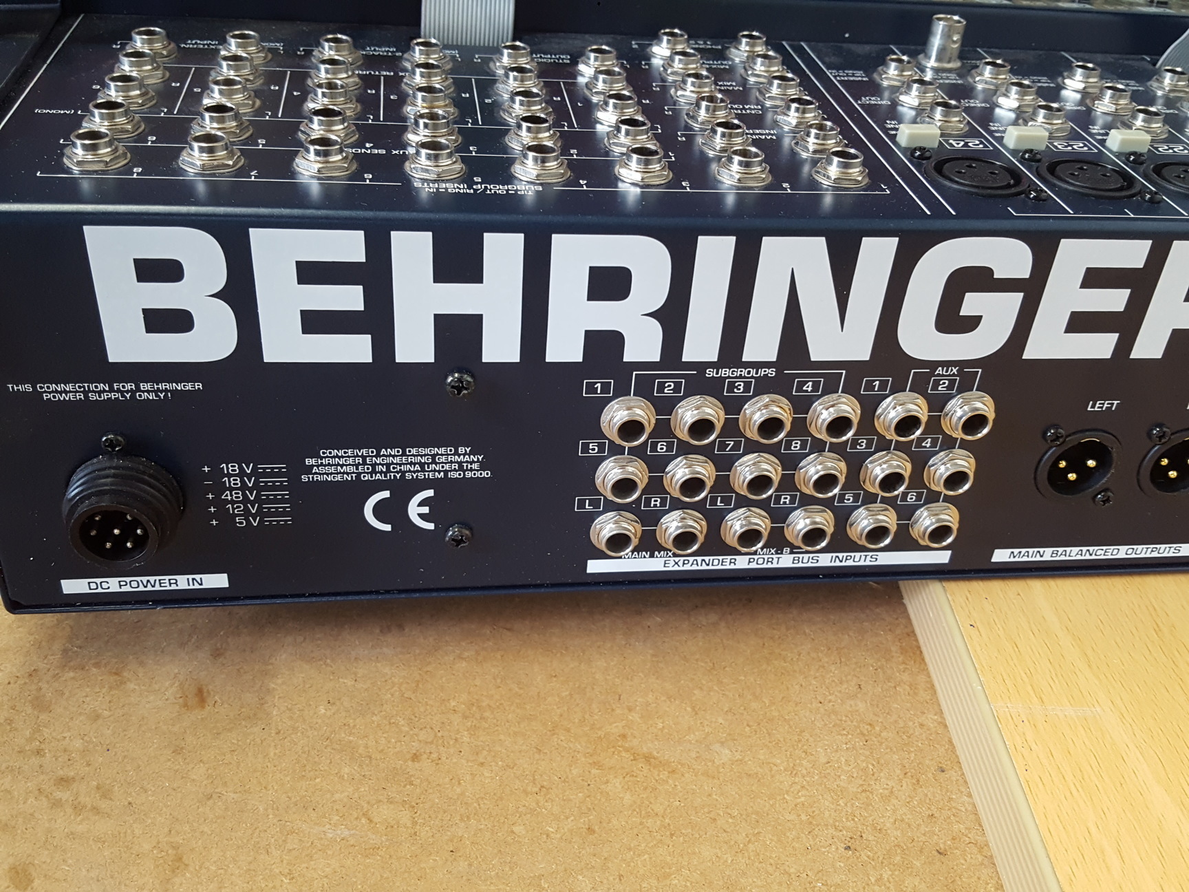 Image of Behringer Eurodesk MX8000A 24 Channel Mixing Desk + Power Supply & Case