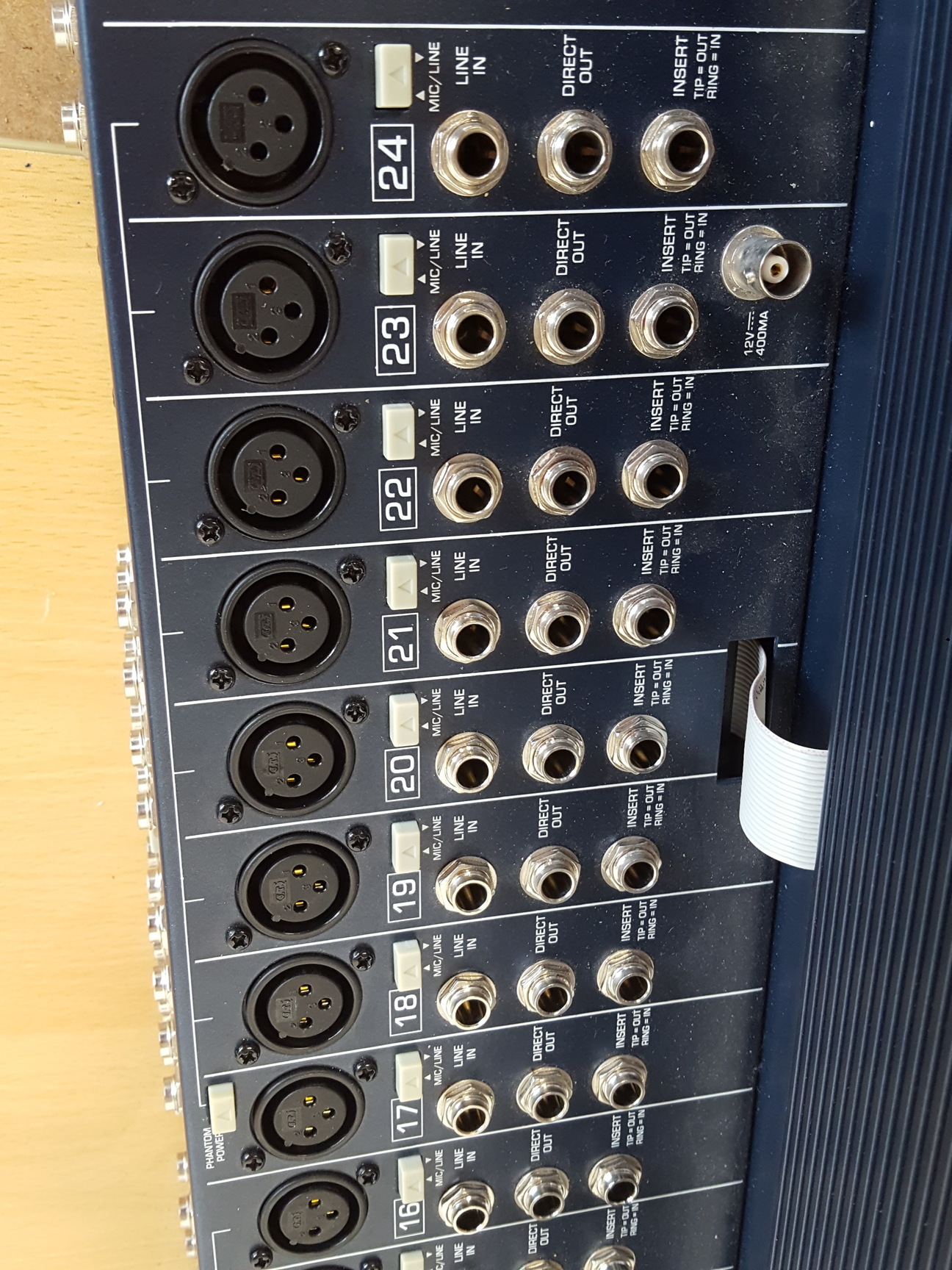 Image of Behringer Eurodesk MX8000A 24 Channel Mixing Desk + Power Supply & Case