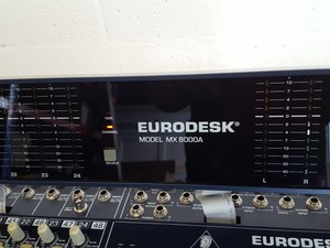 Thumbnail image of Behringer Eurodesk MX8000A 24 Channel Mixing Desk + Power Supply & Case