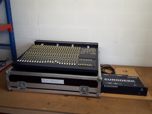 Thumbnail image of Behringer Eurodesk MX8000A 24 Channel Mixing Desk + Power Supply & Case