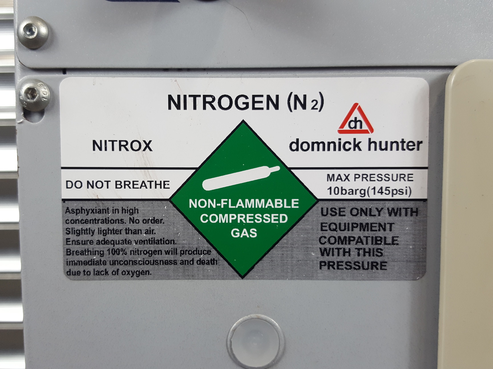 Image of Domnick Hunter Nitrogen Generator G4510E Lab