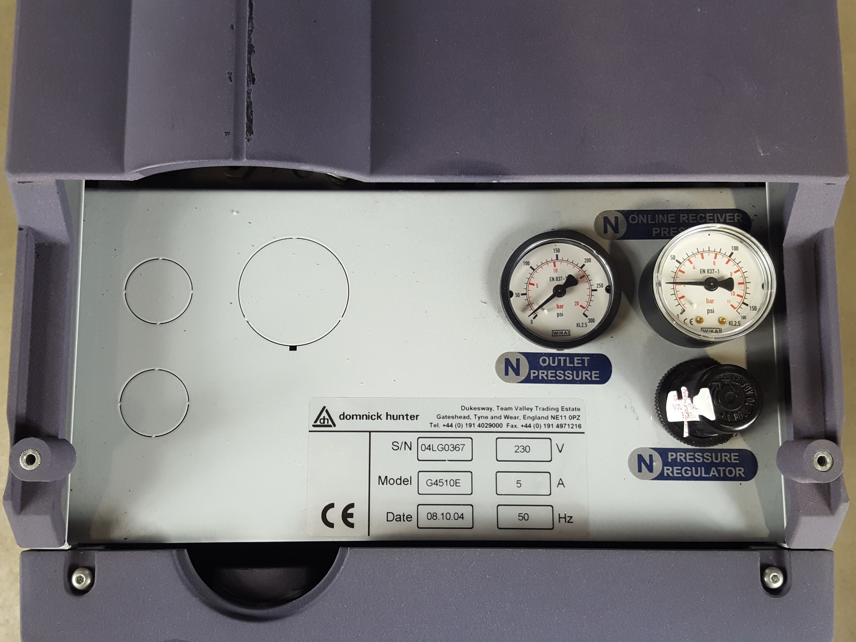 Image of Domnick Hunter Nitrogen Generator G4510E Lab